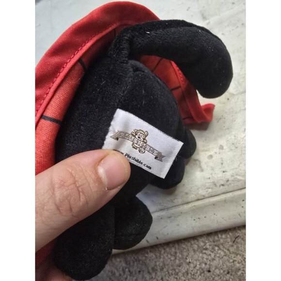 Victor The Vampire Cat By Plushible 7 Inches Black With Spiderweb Accents - Picture 4 of 5